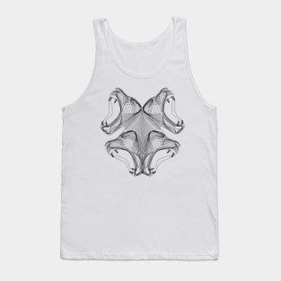 Dramabite Rorschach linear lions Tank Top